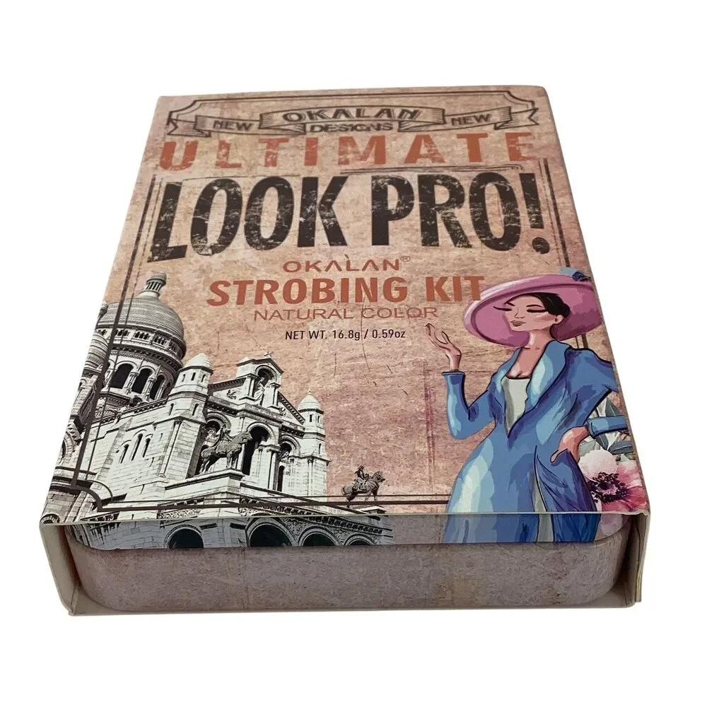 Okalan Look Pro Ultimate Strobing Kit Natural Color 8 Shade Face Palette